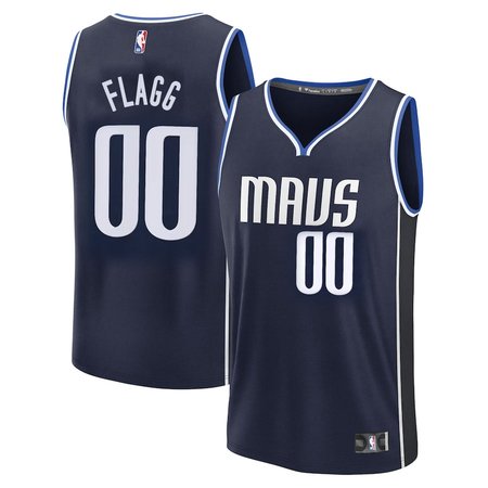 Men's Dallas Mavericks #00 Cooper Flagg Nike Black Replica Statement Edition Jersey
