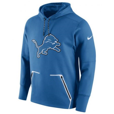 Men's Detroit Lions Royal Champ Drive Vapor Speed Pullover Hoodie