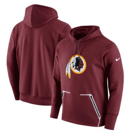 Men's Washington Redskins Burgundy Champ Drive Vapor Speed Pullover Hoodie