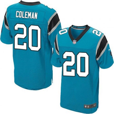 Panthers #20 Kurt Coleman Blue Alternate Men's Stitched NFL Elite Jersey
