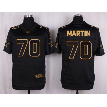 Cowboys #70 Zack Martin Black Men's Stitched NFL Elite Pro Line Gold Collection Jersey
