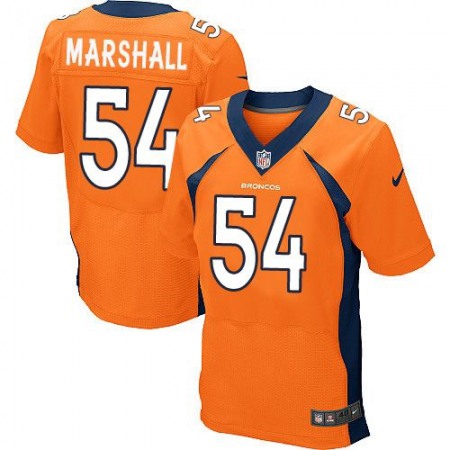 Broncos #54 Brandon Marshall Orange Team Color Men's Stitched NFL New Elite Jersey