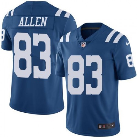 Colts #83 Dwayne Allen Royal Blue Men's Stitched NFL Limited Rush Jersey