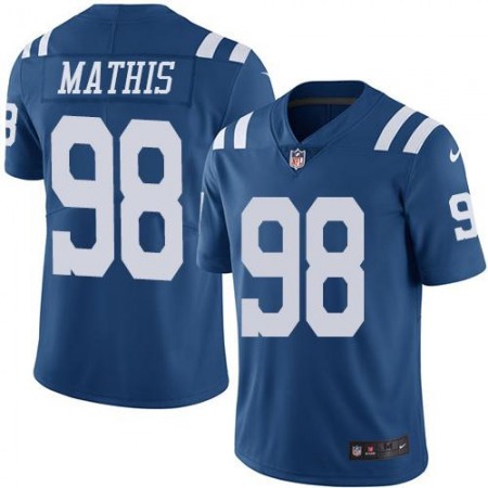 Colts #98 Robert Mathis Royal Blue Men's Stitched NFL Limited Rush Jersey