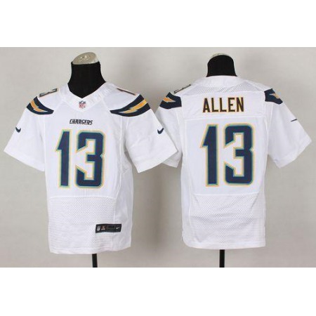 Chargers #13 Keenan Allen White Men's Stitched NFL New Elite Jersey