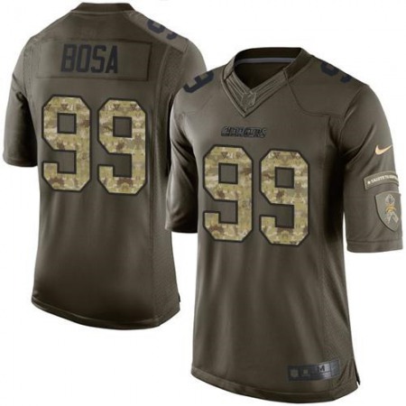 Chargers #99 Joey Bosa Green Men's Stitched NFL Limited Salute to Service Jersey