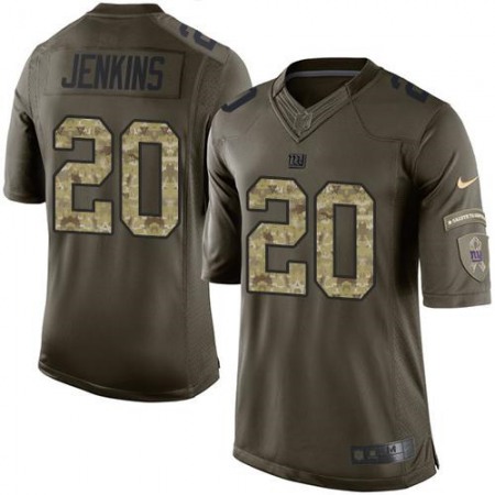 Giants #20 Janoris Jenkins Green Men's Stitched NFL Limited Salute to Service Jersey