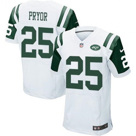 Jets #25 Calvin Pryor White Men's Stitched NFL Elite Jersey