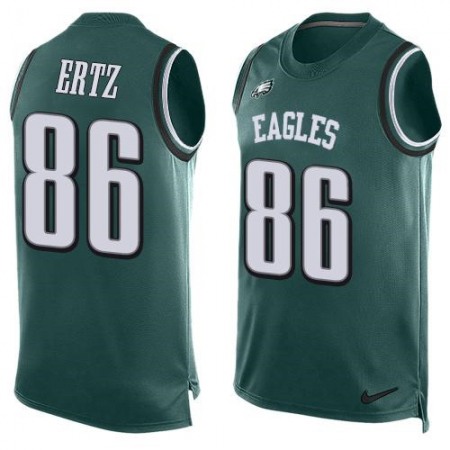 Eagles #86 Zach Ertz Midnight Green Team Color Men's Stitched NFL Limited Tank Top Jersey