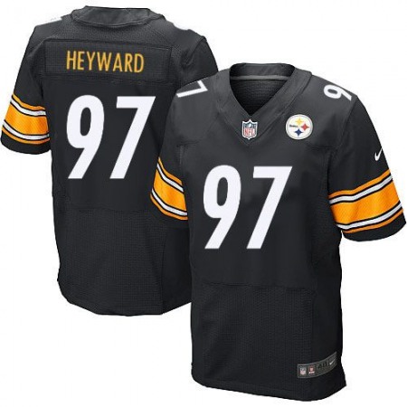 Steelers #97 Cameron Heyward Black Team Color Men's Stitched NFL Elite Jersey