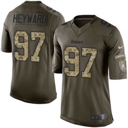 Steelers #97 Cameron Heyward Green Men's Stitched NFL Limited Salute to Service Jersey