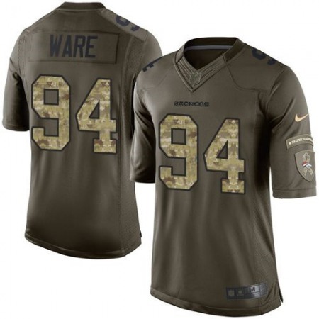 Broncos #94 DeMarcus Ware Green Youth Stitched NFL Limited Salute to Service Jersey