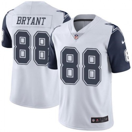 Cowboys #88 Dez Bryant White Youth Stitched NFL Limited Rush Jersey