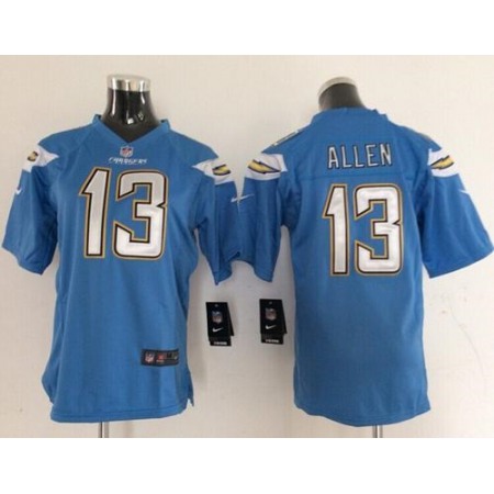 Chargers #13 Keenan Allen Electric Blue Alternate Youth Stitched NFL New Elite Jersey