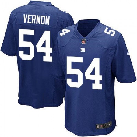 Giants #54 Olivier Vernon Royal Blue Team Color Youth Stitched NFL Elite Jersey