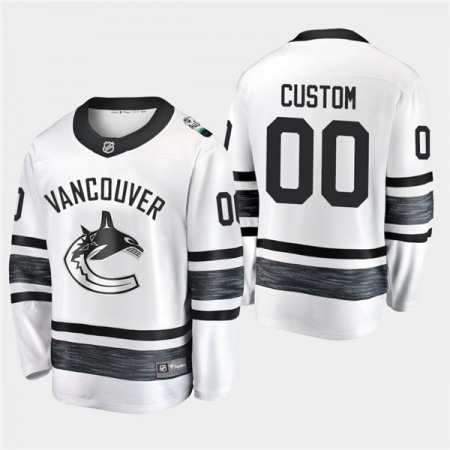 Men's Vancouver Canucks Custom 2019 NHL All Star White Stitched Jersey