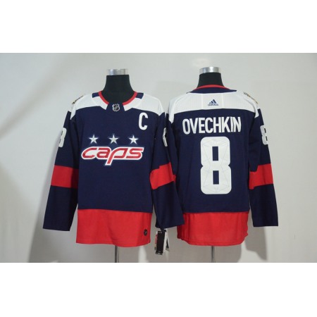 Men's Washington Capitals #8 Alexander Ovechkin Navy 2018 NHL Stadium Series Authentic Pro Stitched NHL Jersey